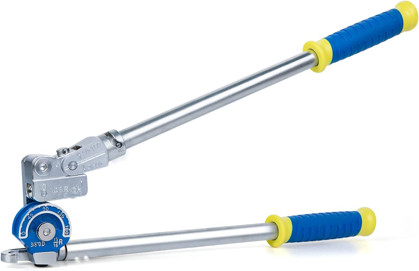 Pipe Bender 1/2" Heavy Duty Tubing Bender Tube Bender Roller 180° HVAC Copper Tool for Copper Pipe, Aluminum Pipe, Iron Pipe, Stainless Steel Pipe