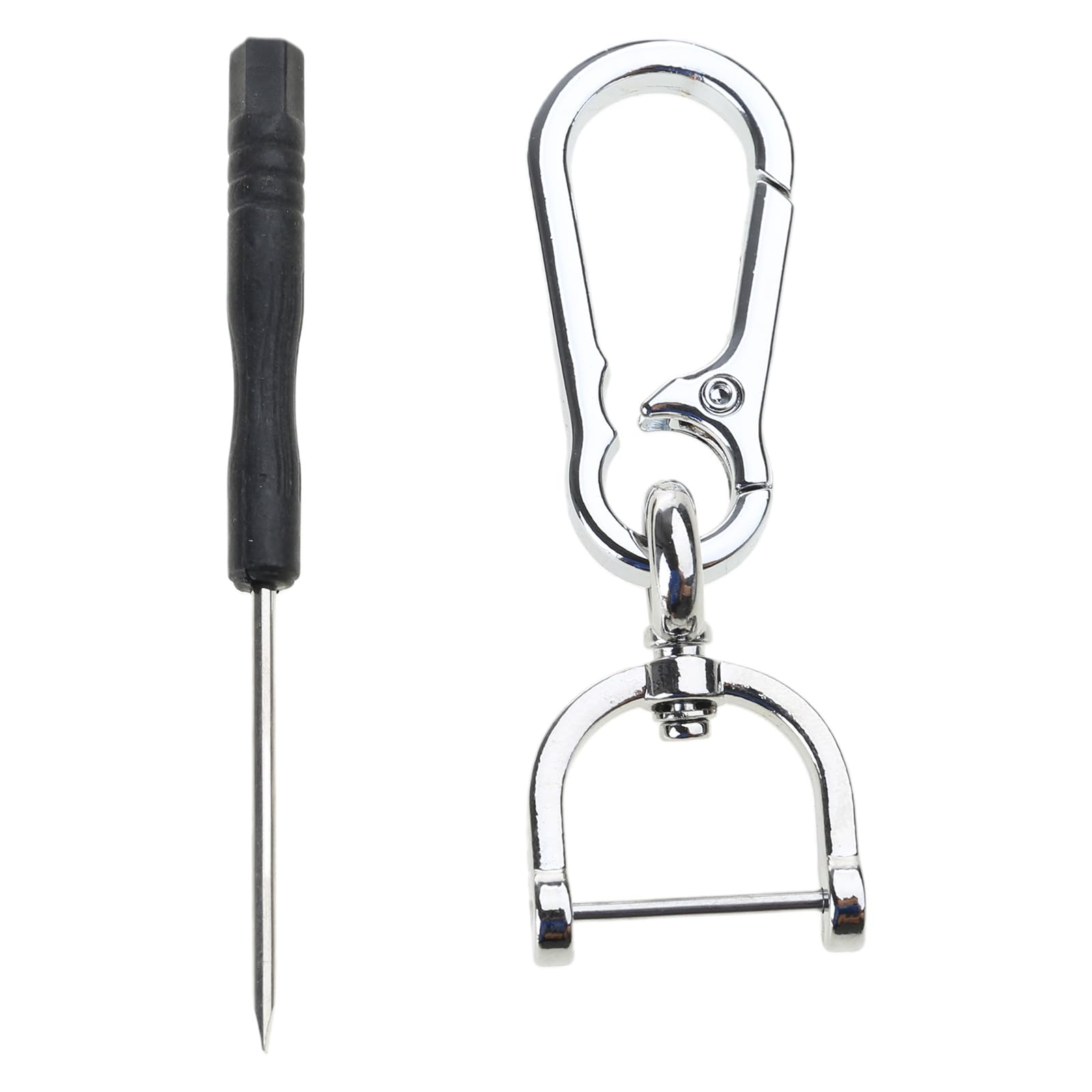 NEWFT Clasps Keychain Metal Keychains Removable Rings Carabiner Hook Jewelry Fashion Pendant Alloy Texture