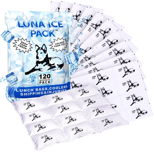 Luna Ice 120 Pack -Dry Ice-Dry ice for Shipping Frozen Food-Bulk Ice Packs-Hielo Seco-Small Dry Ice Packs-Dry Ice Packs-Dry Ice Packs for Shipping-Dry Ice Packs for Shipping Food-Shipping Ice Packs