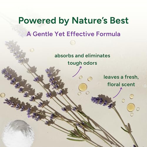 Image of Good Natured Brand | Carpet Deodorizer & Freshener Powder | 31 oz Pet Odor Eliminator for Strong Odor & Pet Urine | Fresh Natural Lavender Scent | Safe for Homes with Pets