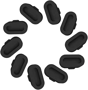 Ruentech Compatible Avec Garmin Vivosmart HR/HR Coque En Silicone Bague De Fermeture Connecteur Bande De Sécurité Fermoir Keeper, Lot De 10