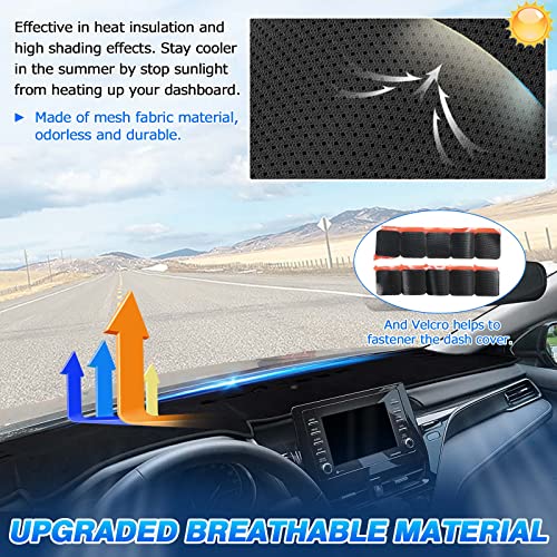 Fiilines Dash Cover Custom Fit For Toyota Camry 2018-2023 (No Hud) Camry Accessories Dashboard Cover Mat No Glare Sunshade Anti-Slip Pad Protector #TOP3