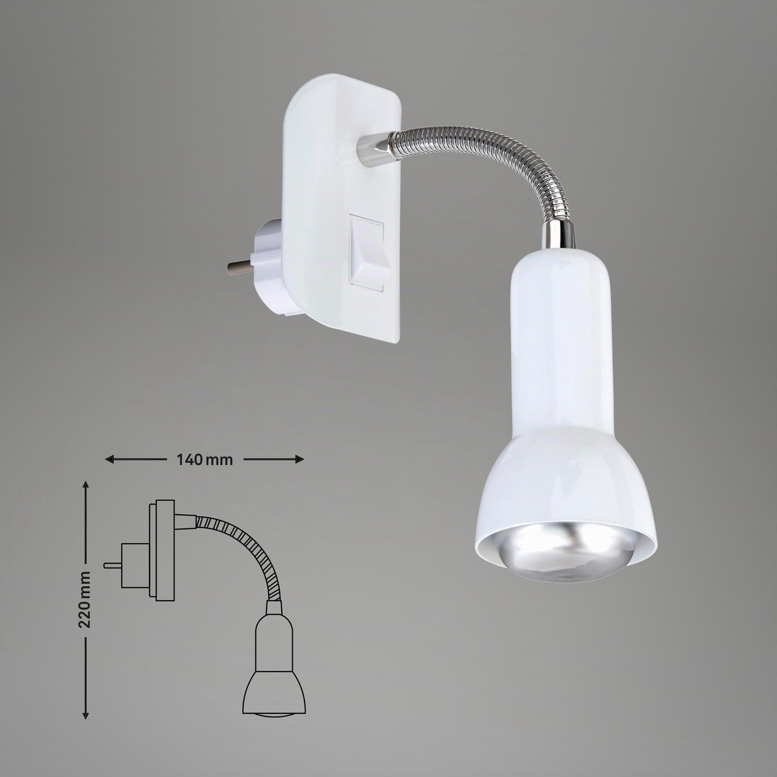 BRILONER Leuchten 2739-016P - lampara de pared para interiores