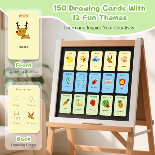 Drawing Robot for Kids, Upgraded Smart Magic Interactive Educational Drawing Robot with 150 Cards, Montessori Art Pinting Learning Toys for 3 4 5 6 7 8 Year Old Girls Boys Birthday Gift - Image 5