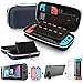 Bestico Kit de Accesorios para Nintendo Switch, incluye un Funda con Soporte para Nintendo Switch, 1 Cristal Templado Protector de Pantalla , Transparente Estuche Protector