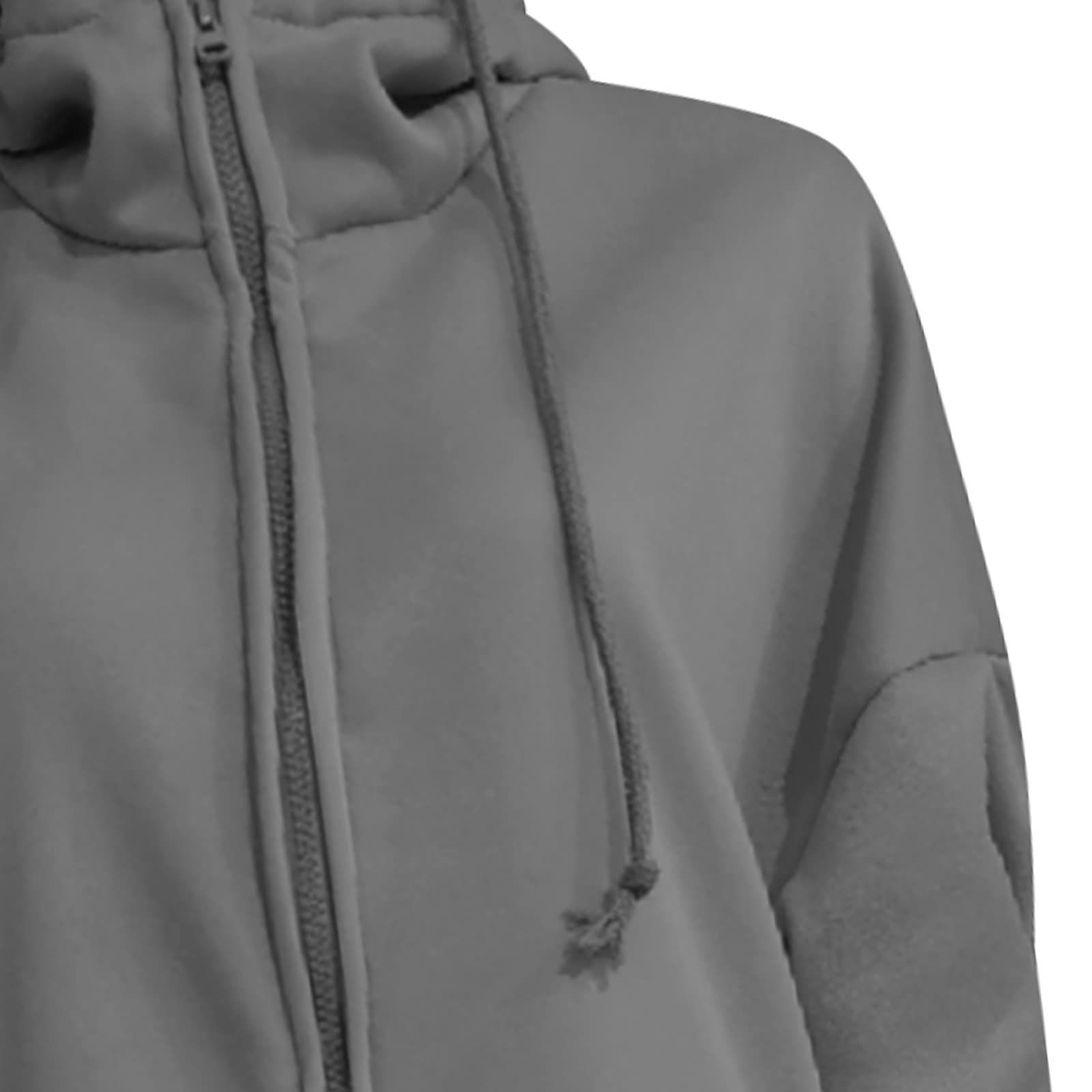 Jacke Damen Lang Sweatjacke Langarm Jacken Einfarbig Jacket Casual