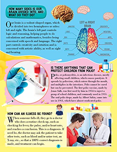 Image of Human Body Encyclopedia for Children Age 5-15 Years | Illustrated Kids Reference Book with Fun Facts, Trivia Questions & Answers | Learn About Organs, Bones, Muscles, Brain, Blood, Senses, Digestive System, Human Anatomy & Amazing Body Functions