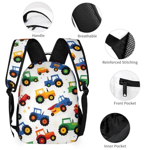 School Backpack Set for Girls Boys Tractor Elementary Primary Middle Bookbag with Lunch Box Pencil Case Back to School Gifts3