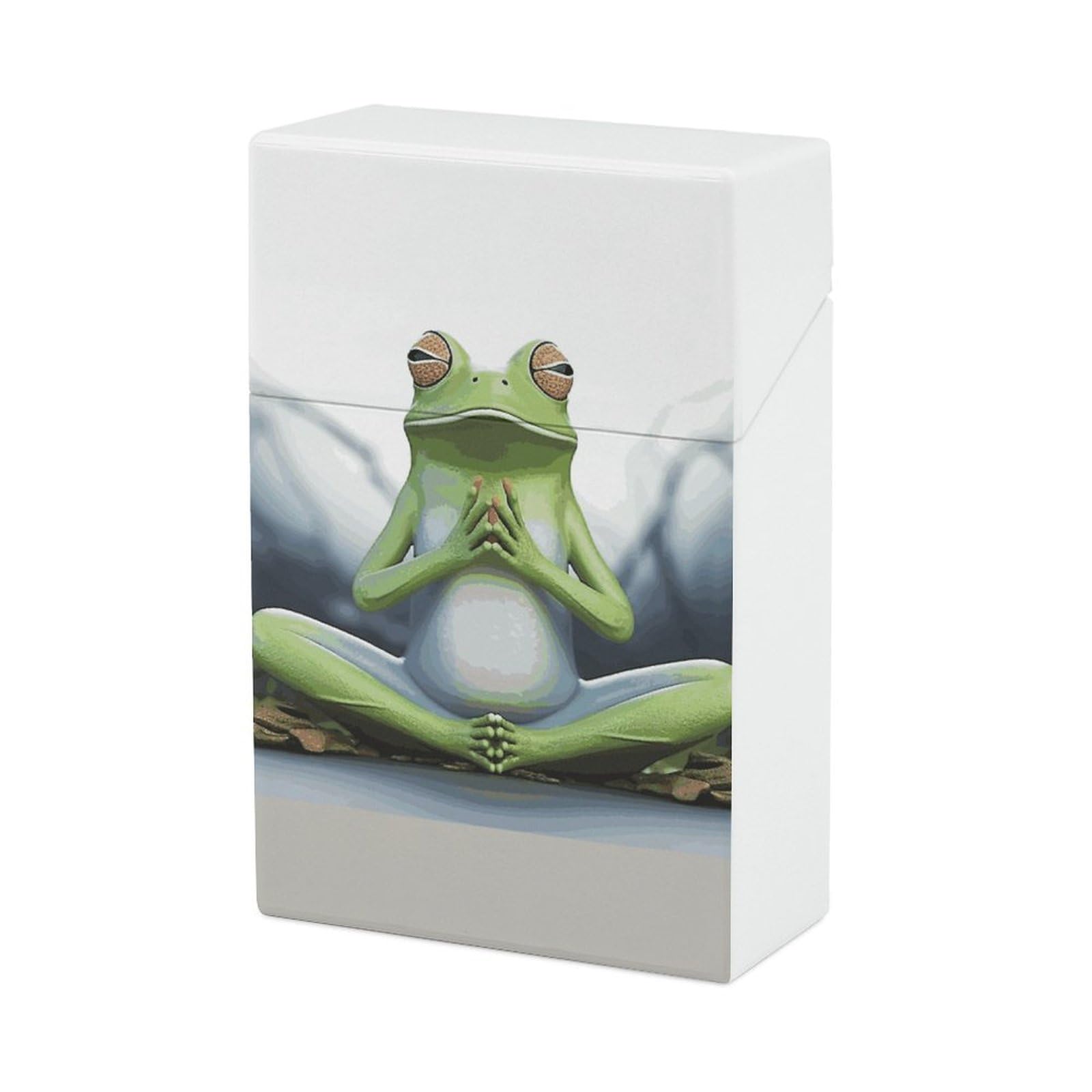 Amazon.com: Funny Yoga Frog Cigarette Case Portable Waterproof Cigarette  Box Plastic Normal Size Pocket Cigarette Box Holder Flip Open Storage Case  for Men Women : Health & Household
