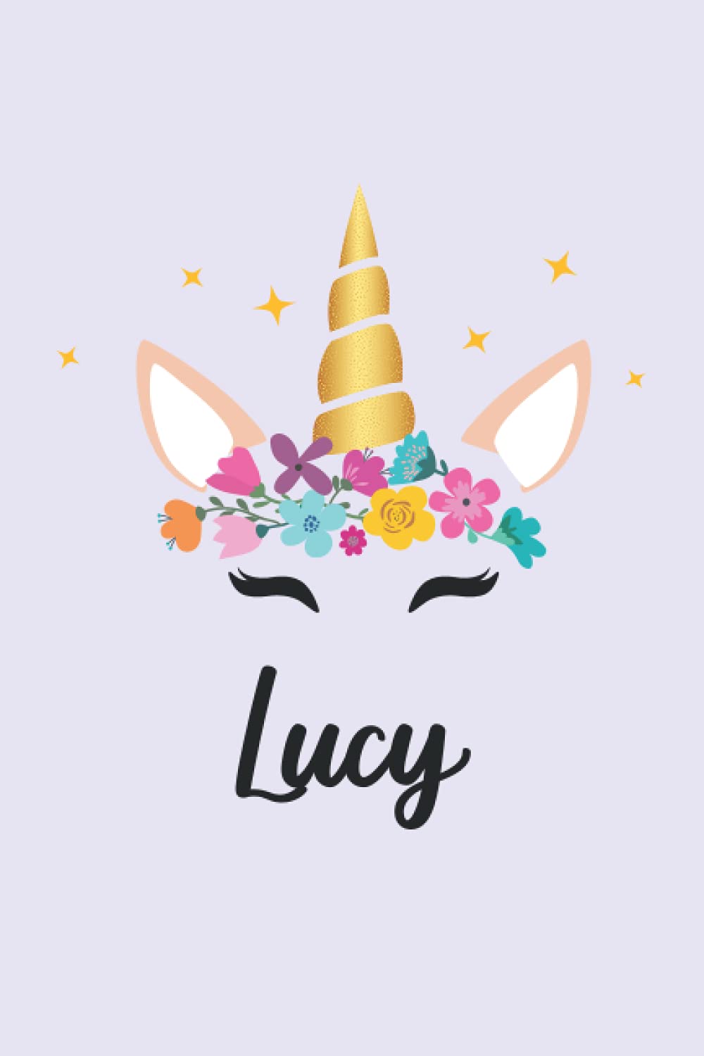 Lucy: Personalized Name Notebook | Wide Ruled Paper Notebook Journal | For Teens Kids Students Girls| For Home School College | 6x9 inch 120pages