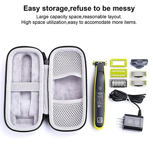 Image of M.G.R.J Portable Carrying Case Cover for Philips Norelco Oneblade Hybrid Electric Trimmer and Shaver QP2520 /70 QP2520 /90 QP2630 /70 Electric Razor Organizer Shaver Storage Bag (Black)