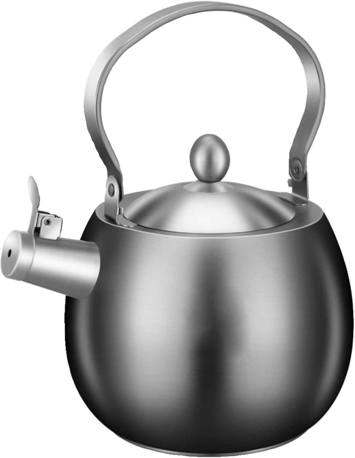 316 Stainless Steel Whistling Tea Kettle for Stove Top with Ergonomic Anti-Heat Handle Boiling Teapot for All Stoves
