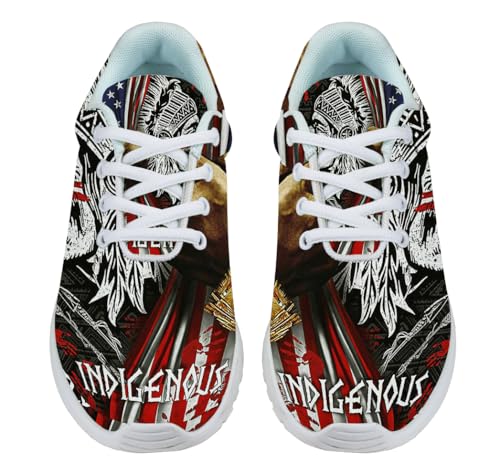Indigenous Native American Flag Shoes for Women Men Trail Running Casual Fashion Sneakers Slip-on Tennis Shoes2