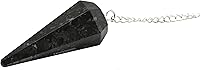 Vista 3 de Increíble péndulo de cristal de piedras preciosas para la adivinación – Collar de péndulo con cadena de chakras y bola de cristal para curación