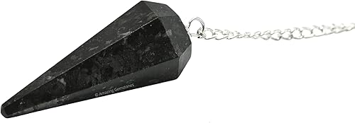 Miniatura 3 de Increíble péndulo de cristal de piedras preciosas para la adivinación Collar de péndulo con cadena de chakras y bola de cristal para curación Reiki