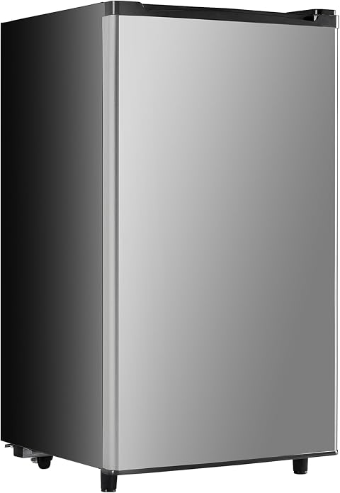 Simple Deluxe 3A88HKFRIG2DOORSIL 3.2 cu ft Compact Freezer Silver