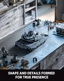 Nifeliz Wojskowy zestaw modeli czołgów Abrams-X, nowoczesny zestaw do budowy i kolekcjonowania czołgów dla dorosłych, model ekspozycyjny dla entuzjastów wojskowości (2136 szt., NF10300)