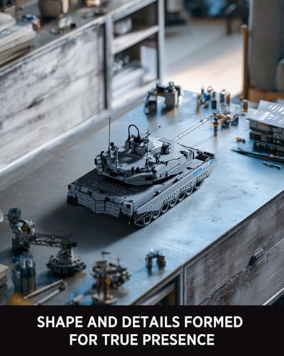 Nifeliz Military Abrams-X Tank Model Set, Modern Army Main Tank Building Set for Adults to Build and Collection, Display Model for Military Enthusiasts (2,136 PCS, NF10300) - Thumbnail 3