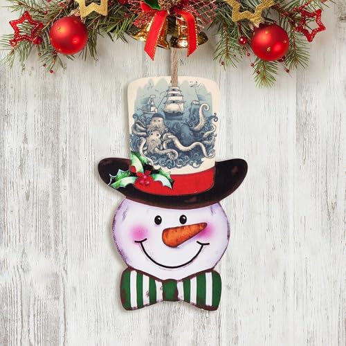 Décoration de Noël en bois pour maison de vacances chaleureuse - 7