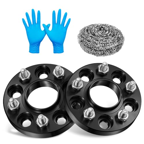 Image of BDFHYK 5x108mm Hubcentric Wheel Spacers 20mm 5x4.25 Compatible with Ford Jaguar Lincoln Volvo Mercury Forged 5 Lug Wheel Adapters M12x1.5 & 63.4mm Hub Bore, Set of 2