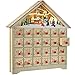 Produktbild WeRChristmas Adventskalender mit 24 herausziehbaren Schubladen, 35 cm, beleuchtet, Weihnachtsdekoration