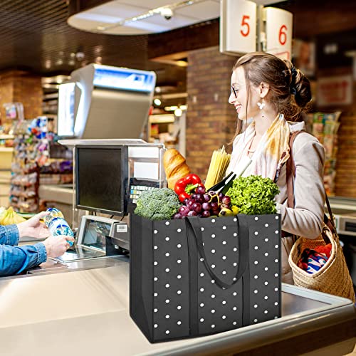 Fab Totes 10 Pack Reusable Grocery Bags For Groceries 35L Large Capacity Heavy Duty Waterproof Tote Bags For Shopping And Picnic With Sturdy Handles thumb #5