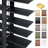 Stores pour la maison offrant une filtration de la lumière : Grâce à la tige d’inclinaison, les lamelles s’ajustent facilement pour moduler la lumière et préserver votre intimité, quelle que soit la fenêtre ou la porte