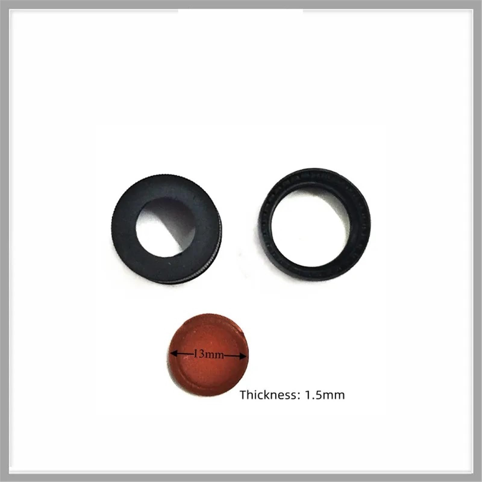 Tappo in polipropilene nero con apertura superiore, setti in PTFE rosso/silicone bianco, fiala for cromatografia da 13 mm, 4 ml, 100/confezione