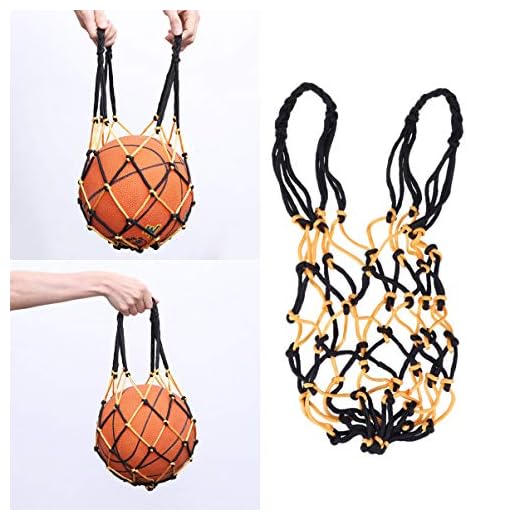WINOMO Basket Nätet Påse Bärbar Fotboll Fotboll Mesh Lagring Sport Ball Holder Nylon Bärväska För Enstaka Boll