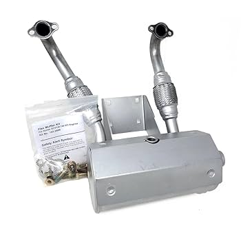 Amazon.com: Exmark 142-6858 Muffler Kit Lazer Z E S X Series