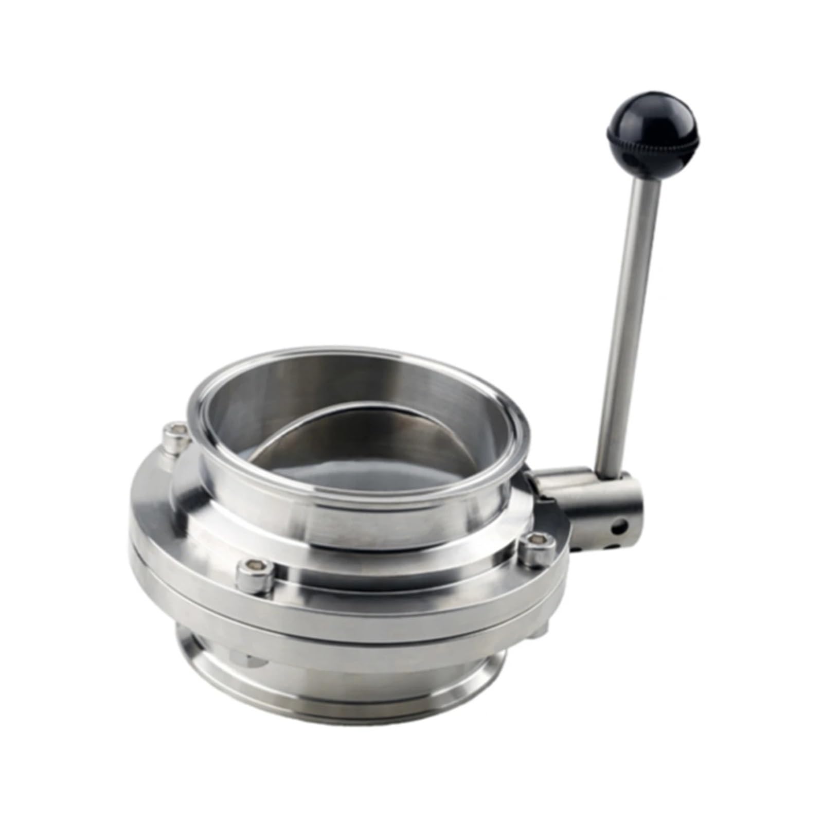 3" φ76 Stainless Steel 304 Butterfly Valve Tri Clamp 91mm