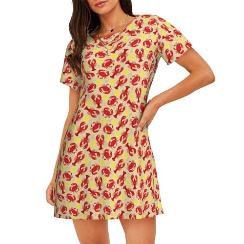 Robe de nuit homard légère pour ne plus souffrir de la chaleur la nuit