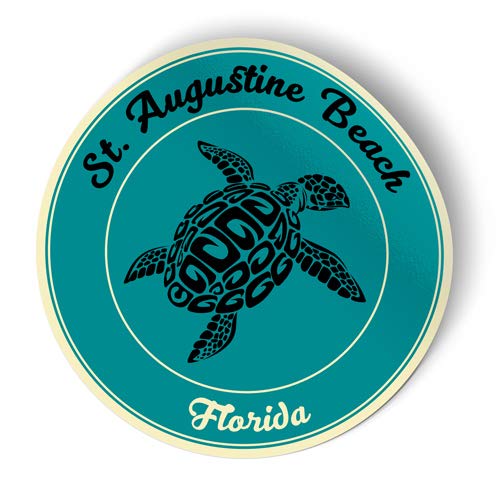 St Augustine Beach Florida - Vinyl Sticker Decal for Phone, Laptop, Water Bottle (2.5" high)