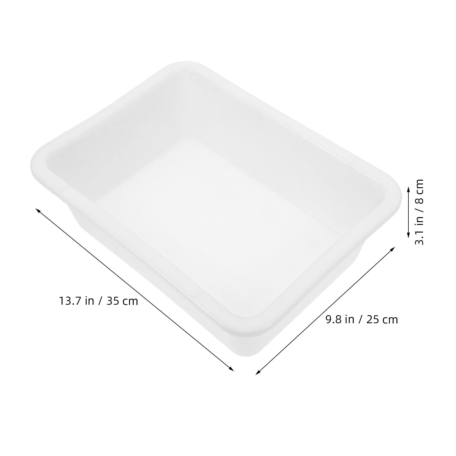 Gadpiparty 8 Piezas Bandeja Organizadora de Plástico Apilable para Aula