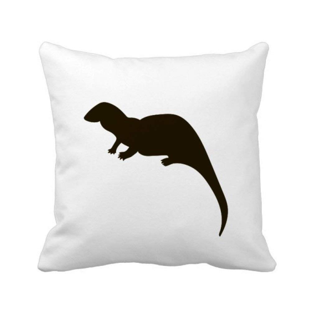 Housse de coussin animal de mer noir taie carrée océan décoration lit