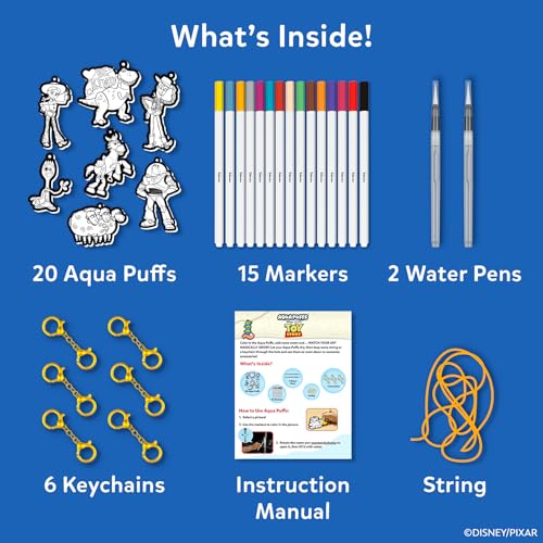 Image of Skillmatics Disney•Pixar Toy Story Aqua Puffs - 3D Art Kit, Mess-Free Paint by Number Craft for Kids, DIY Color & Inflate Activity, Travel Toys & Gifts for Ages 4, 5, 6, 7, 8, 9, 10, 11, 12