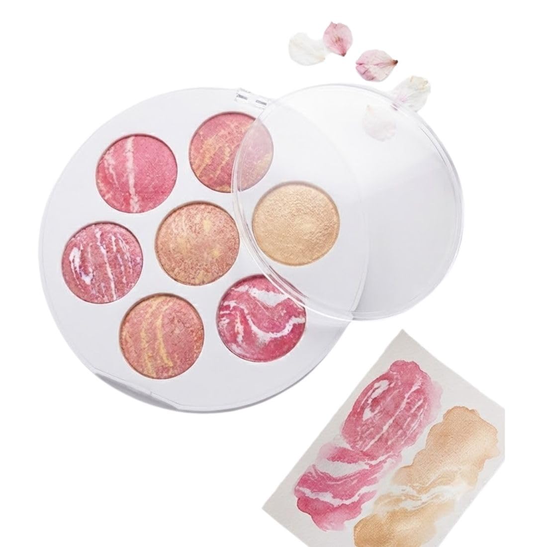 7colour Shimmer Makeup Highlighter Palette Multicolour Pack of 1-image-38