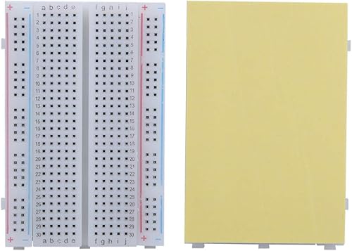 Miniatura 3 de YWBL-WH Tabla de circuito reutilizable sin soldadura de 400 puntos de amarre Tabla de pruebas de circuito de 85 × 2.165in3.3 × 2.2 pulgadas, tabla