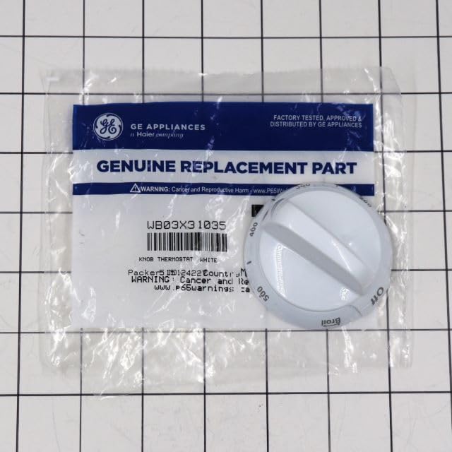 WB03X31035 OEM Range/Stove/Oven Thermostat Knob