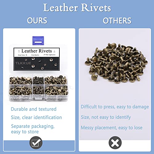 Tlkkue 240 Sets Rivets For Leather thumb #3