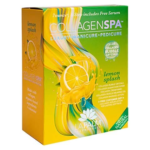 Spa Luxury Manicure and Pedicure with Collagen Bubble Crystals - Lemon Splash (1 Pack) F Cover