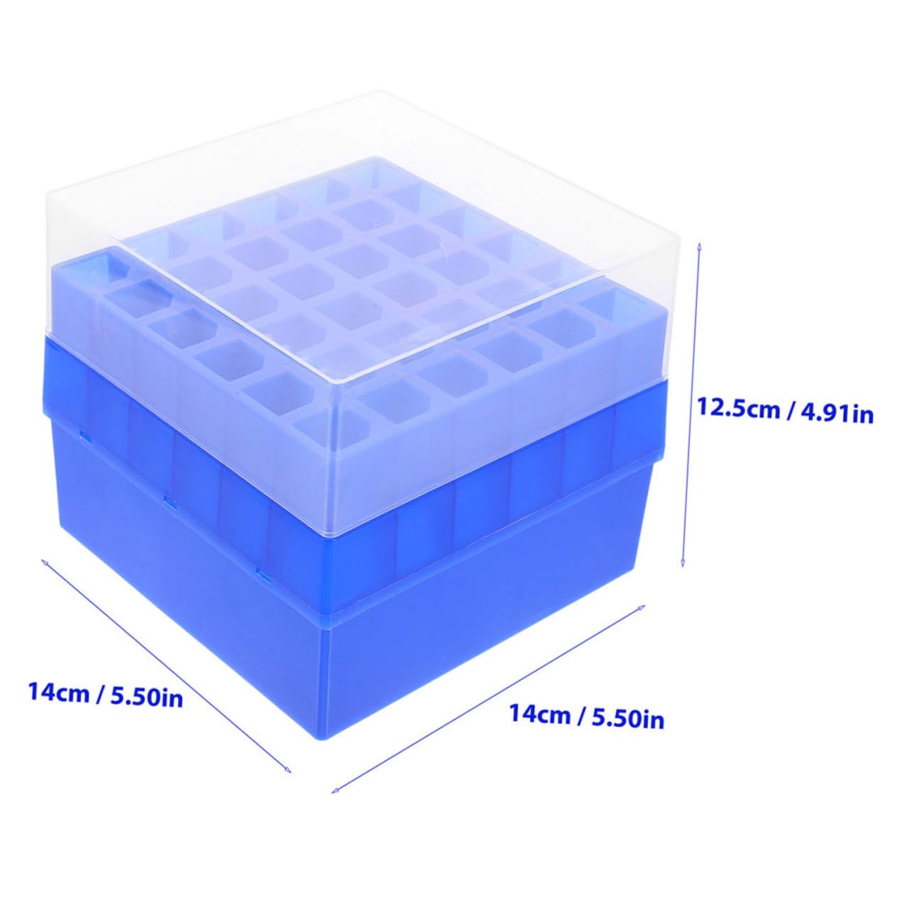 FUNOMOCYA 2pcs Boxes Freezer Box Test Tubes Tube Organizer Case Laboratory Tube Racks Test Tube Container Test Tube Holde Test Tube Organizer Tubes Boxes Plastic