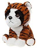 Was für ein niedliches Plüschtier hat sich denn hier verkleidet? Die knuffige Französische Bulldoge aus Plüsch mit einem Tiger Kostüm!