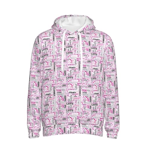 Sweat à capuche de gymnastique rouge pull sport unisexe décontracté - 7