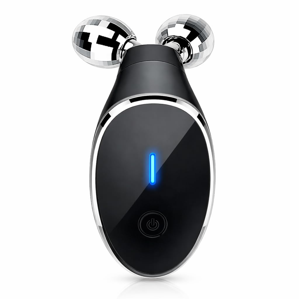 Microcurrent Face Massager | 360° Face Massager Roller for Skin Tightening, Wrinkle Reduction & Face Sculpting, Lifting Tool for Men & Women Skincare (1 Pc)-image-19