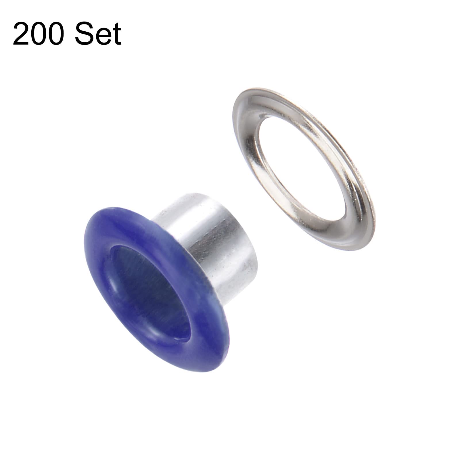 Sourcing Map - Kit De 100 Ojales Metálicos De 4.5mm Para DIY | Refuerzos Para Ropa, Calzado Y Complementos