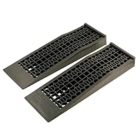 KATSU Kunstoff Rampe, Low Profil, 2 Stück 5 Ton Kapazität Kunststoff-Autorampen strapazierfähige Garagenrampen zum Anheben von Kraftfahrzeugen, Werkstatt, Autoservice und -Reparatur