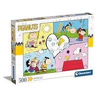Clementoni - Puzzle 1000 Pezzi per Adulti e Ragazzi, Special Series, Tema Fumetto Peanuts e Snoopy, Compact
