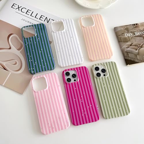 Coque pour iPhone 15 Pro Max fine antichoc rayures paillettes TPU - 7