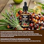 Batana & Rosemary Hair Growth Oil 2oz – Scalp Treatment & Strengthening for Growth & Loss, Thinning, Dry Scalp, Split Ends – Natural Hair Oil for Women & Men – Intensive Repair & Nourishing Formula - Image 5